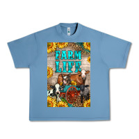 Pebble Blue Western Farm Life Urban Heavy Tee - LillyAllenDesigns