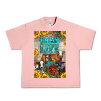 Salmon Western Farm Life Urban Heavy Tee - LillyAllenDesigns