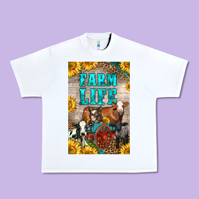 Western Farm Life Urban Heavy Tee Designed By Lillyallendesigns