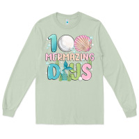 Matcha 100 mermazing days Long Sleeve Tee - MaliasSmallBusiness