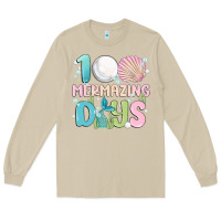 Mushroom 100 mermazing days Long Sleeve Tee - MaliasSmallBusiness