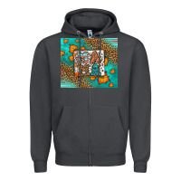 Smoke Fall Autumn Leopard Serape Mama Zipper Hoodie - LillyAllenDesigns