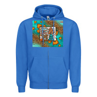 True Royal Fall Autumn Leopard Serape Mama Zipper Hoodie - LillyAllenDesigns