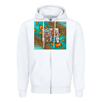 White Fall Autumn Leopard Serape Mama Zipper Hoodie - LillyAllenDesigns