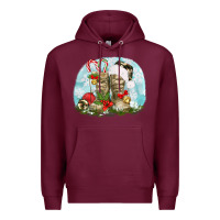 Burgundy army boots christmas Premium Hoodie - texasbilliewilder