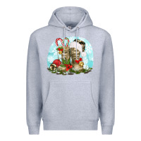 Heather Grey army boots christmas Premium Hoodie - texasbilliewilder