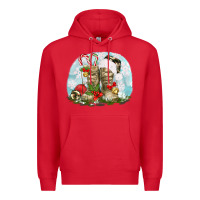 Red army boots christmas Premium Hoodie - texasbilliewilder