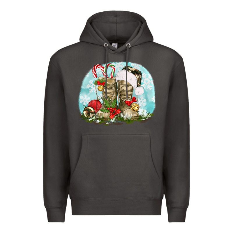 Army Boots Christmas Premium Hoodie by texasbilliewilder | Teevron
