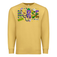Antique Gold Mardi Gras Nurse Premium Sweatshirt - NancyCooperArtShop