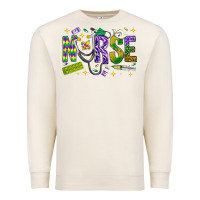 Sandshell Mardi Gras Nurse Premium Sweatshirt - NancyCooperArtShop