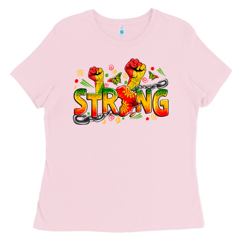 Strong Juneteenth Ladies Tee by Zillion Design Studio | Teevron