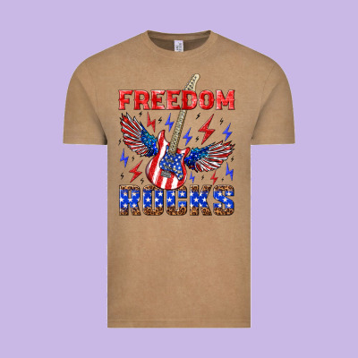 Freedom Rocks Vintage Tee Designed By Nancycooperartshop