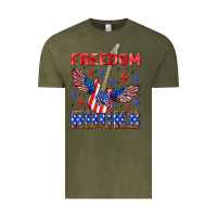 Vintage Olive freedom rocks Vintage Tee - NancyCooperArtShop