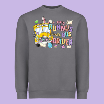 Every Bunny's Favorite Bus Driver Malia Heavyweight Sweatshirt Designed By Maliassmallbusiness