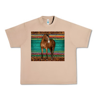 Burro western horse serape  leather leopard Urban Heavy Tee - BarkalooDesign