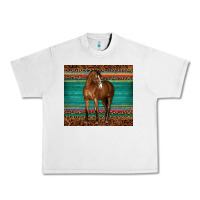 Lunar Rock western horse serape  leather leopard Urban Heavy Tee - BarkalooDesign