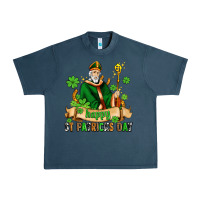 Midnight Navy happy st patricks day with st patricks Urban Heavy Tee - AdoDesignShop