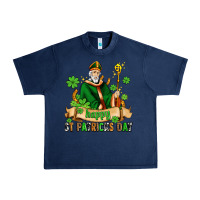 Navy happy st patricks day with st patricks Urban Heavy Tee - AdoDesignShop