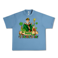 Pebble Blue happy st patricks day with st patricks Urban Heavy Tee - AdoDesignShop