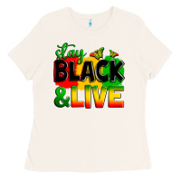 Bone stay black and live Ladies Tee - Zillion Design Studio