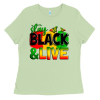 Matcha stay black and live Ladies Tee - Zillion Design Studio