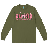 Army Green auntie like a mom only cooler Long Sleeve Tee - MaliasSmallBusiness