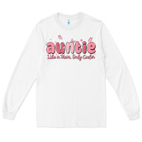 White auntie like a mom only cooler Long Sleeve Tee - MaliasSmallBusiness