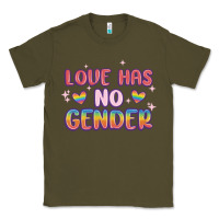Army Green love no gender Classic Tee - MaliasSmallBusiness