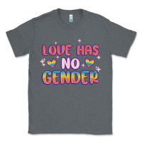 Charcoal Heather love no gender Classic Tee - MaliasSmallBusiness