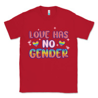 Red love no gender Classic Tee - MaliasSmallBusiness