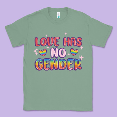 Love No Gender Classic Tee Designed By Maliassmallbusiness