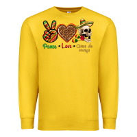 Lemon Peace Love Cinco De Mayo Premium Sweatshirt - texasbilliewilder