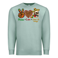 Seafoam Peace Love Cinco De Mayo Premium Sweatshirt - texasbilliewilder