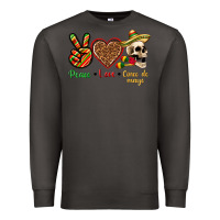 Smoke Peace Love Cinco De Mayo Premium Sweatshirt - texasbilliewilder