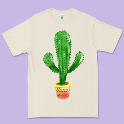 Mexican Cactus Premium Tee Designed By Fadigitalartstudio