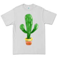 Dove Grey mexican cactus Premium Tee - FaDigitalArtStudio