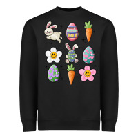 Black easter doodles Heavyweight Sweatshirt - MaliasSmallBusiness
