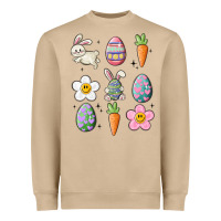 Mushroom easter doodles Heavyweight Sweatshirt - MaliasSmallBusiness