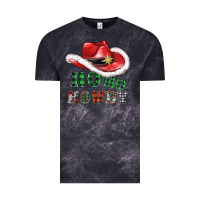 Cloud Black ho ho howdy christmas hat Vintage Tee - AdoDesignShop