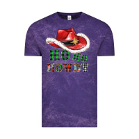 Cloud Purple ho ho howdy christmas hat Vintage Tee - AdoDesignShop