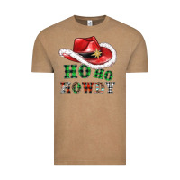 Vintage Coffee ho ho howdy christmas hat Vintage Tee - AdoDesignShop