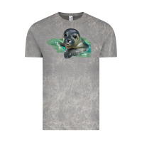 Cloud Rock Sea Seal Face Illustrations Vintage Tee - LillyAllenDesigns