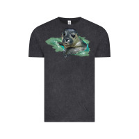 Vintage Black Sea Seal Face Illustrations Vintage Tee - LillyAllenDesigns