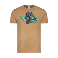 Vintage Camel Sea Seal Face Illustrations Vintage Tee - LillyAllenDesigns
