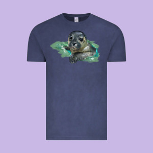 Sea Seal Face Illustrations Vintage Tee Designed By Lillyallendesigns