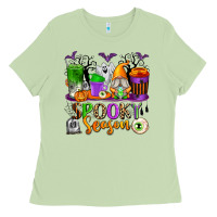 Matcha Spooky Season Coffee Cups Ladies Tee - texasbilliewilder