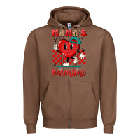 Chestnut skater heart valentines day art Zipper Hoodie - LillyAllenDesigns
