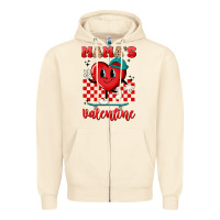 Skater Heart Valentines Day Art Zipper Hoodie | Teevron