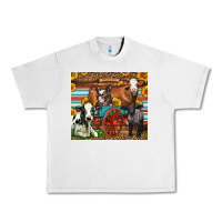 Lunar Rock Farm Animals On An Old Wagon Urban Heavy Tee - LillyAllenDesigns