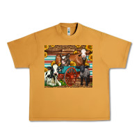 Peanut Butter Farm Animals On An Old Wagon Urban Heavy Tee - LillyAllenDesigns